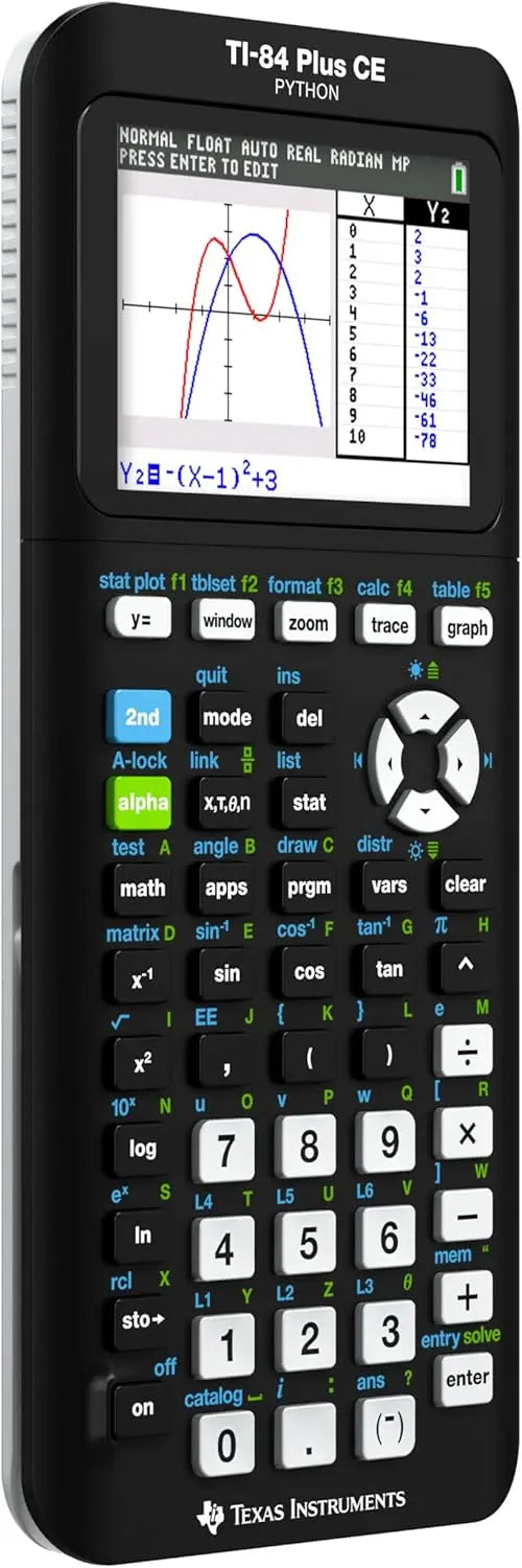 TI-84 Plus CE Color Graphing Calculator - Black